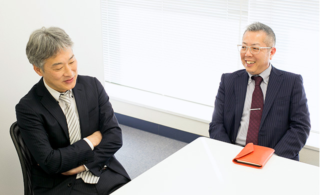 伴野社長と岡田副社長